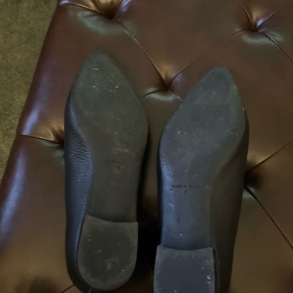 (Lori) Everlane Black Leather Loafers Italy sz 9 - Picture 6 of 6